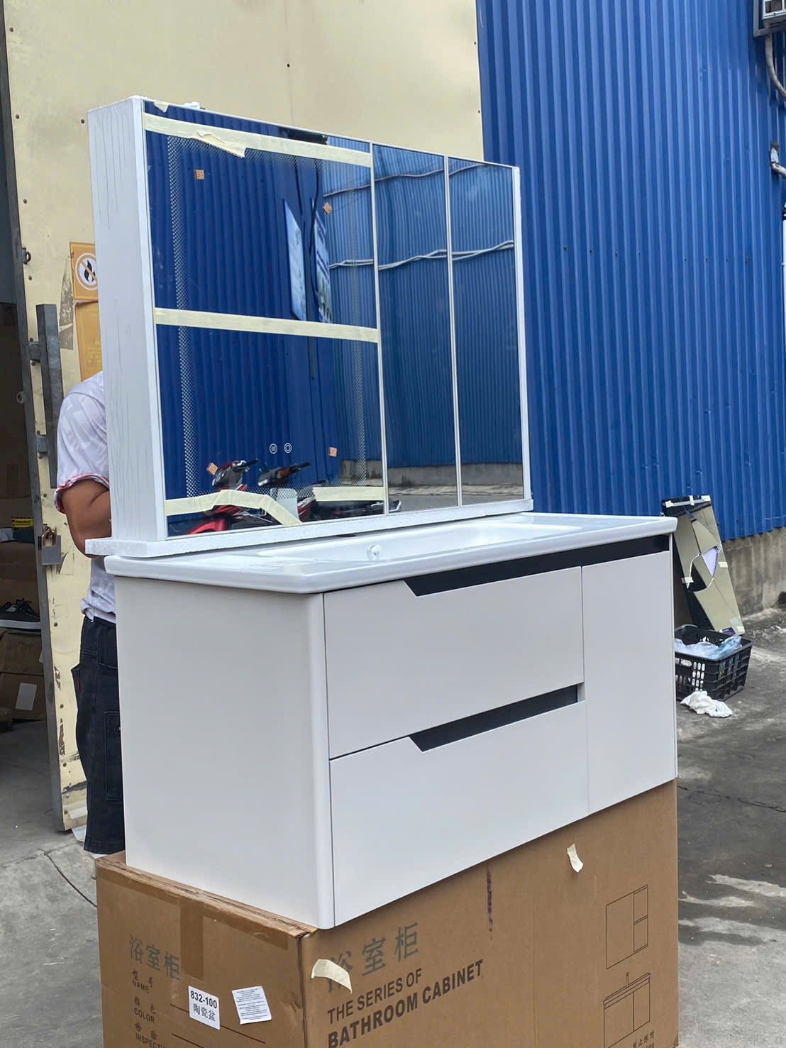 Bộ Tủ Gương Phòng Tắm, Tủ Lavabo Đẹp, Tủ Lavabo Phòng Tắm 928