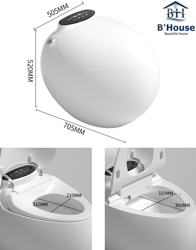 Bồn cầu thông minh giá rẻ, bồn cầu điện tử tự động, bồn cầu thông minh cao cấp, bồn cầu thông minh Việt Nam BC 8037