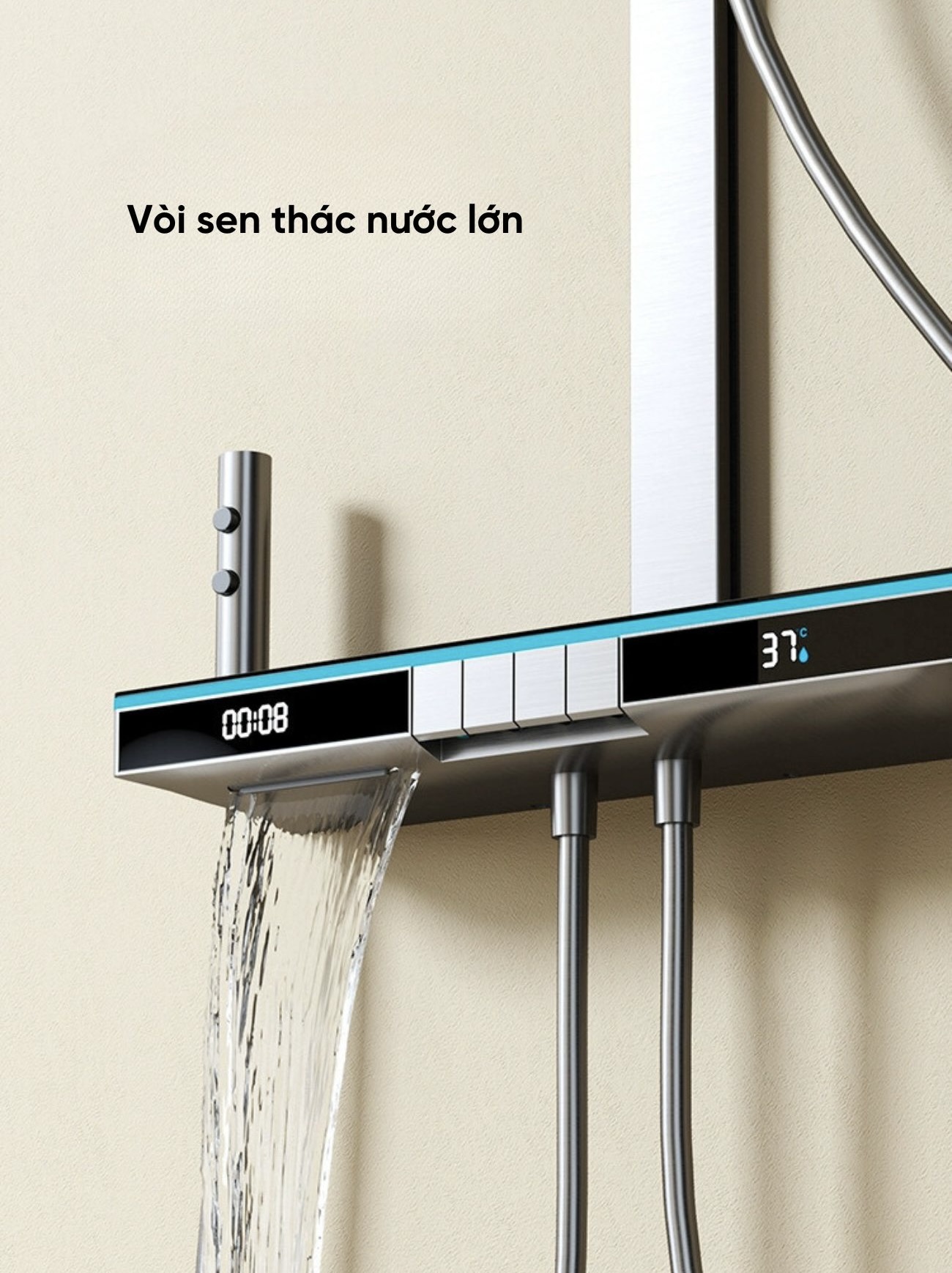 Sen cây tắm nóng lạnh, vòi sen thông minh SC 190