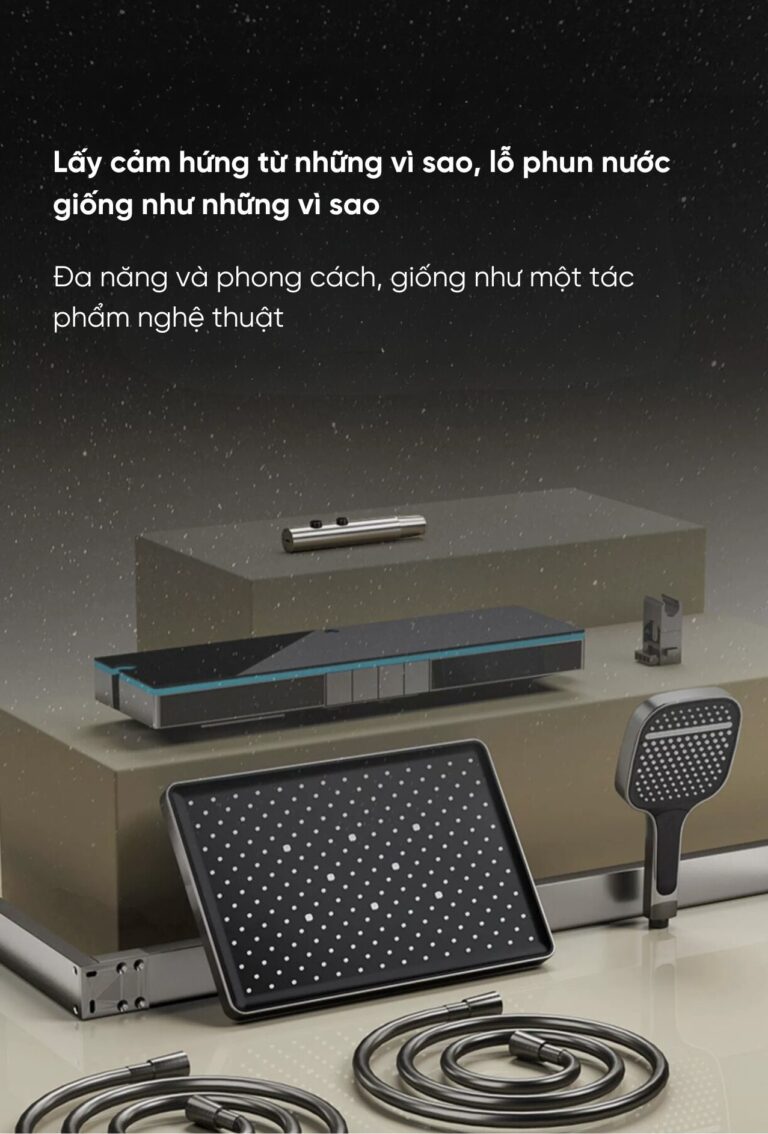 Sen cây tắm nóng lạnh, vòi sen thông minh SC 190