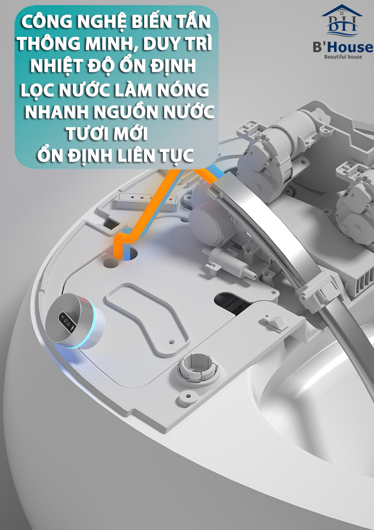 Bồn cầu thông minh giá rẻ, bồn cầu điện tử tự động, bồn cầu thông minh cao cấp, bồn cầu thông minh Việt Nam BC 8037