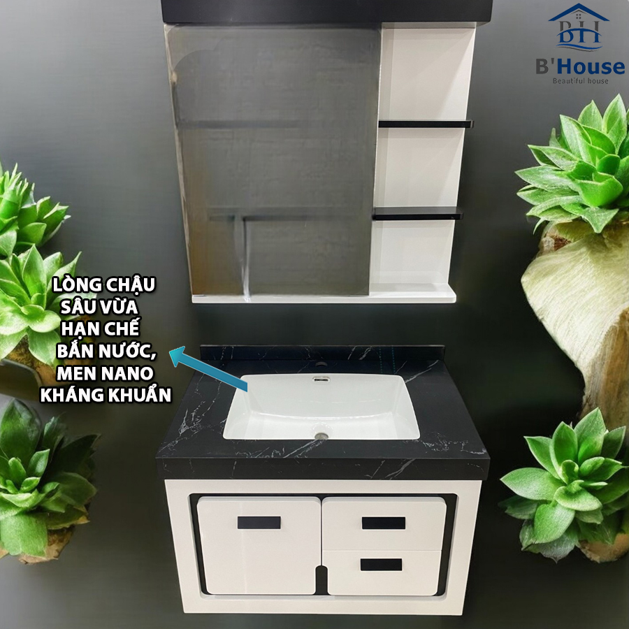 Tủ Gương Phòng Tắm, Tủ Lavabo Đẹp, Tủ Lavabo Phòng Tắm SUS 8381