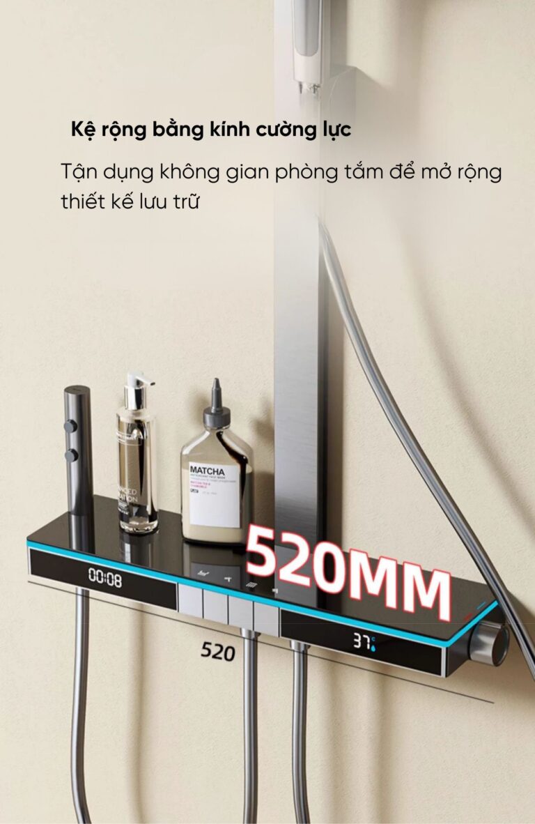 Sen cây tắm nóng lạnh, vòi sen thông minh SC 190