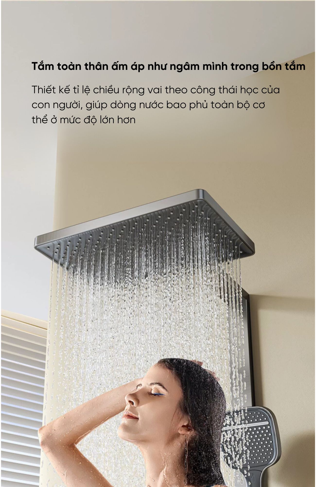 Sen cây tắm nóng lạnh, vòi sen thông minh SC 190