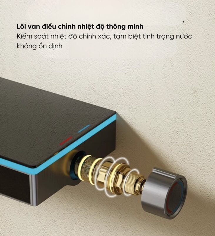 Sen cây tắm nóng lạnh, vòi sen thông minh SC 190