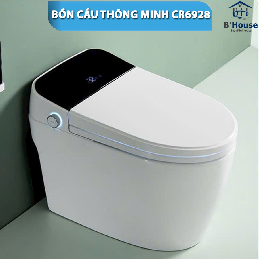 Bồn cầu thông minh giá rẻ, bồn cầu điện tử tự động CR 6928