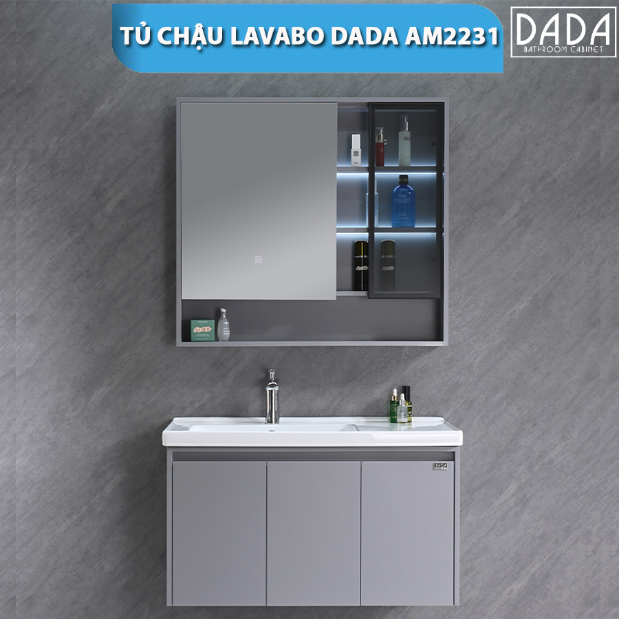 Bộ Tủ Gương Phòng Tắm, Tủ Lavabo Đẹp, Tủ Lavabo Phòng Tắm DADA AM2231