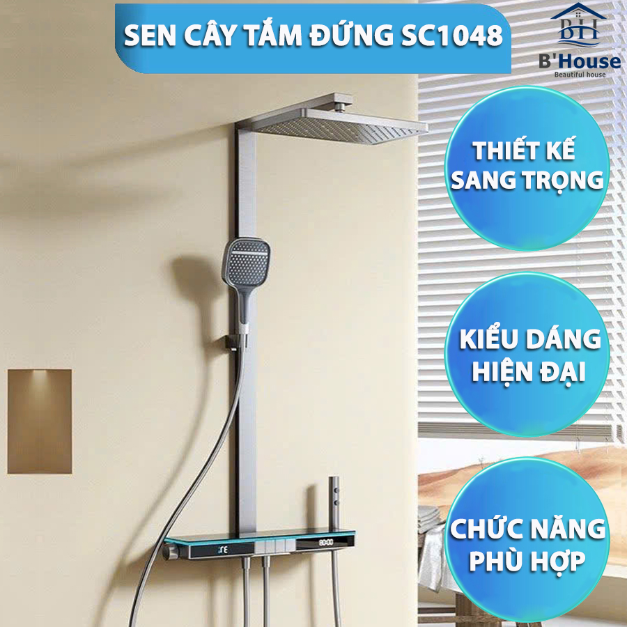 Sen cây tắm nóng lạnh, vòi sen thông minh SC 190