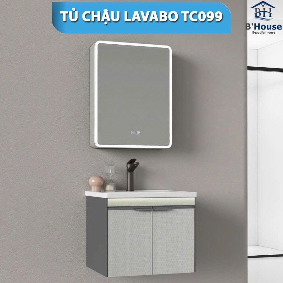 Bộ Tủ Gương Phòng Tắm, Tủ Lavabo Đẹp, Tủ Lavabo Phòng Tắm TC099