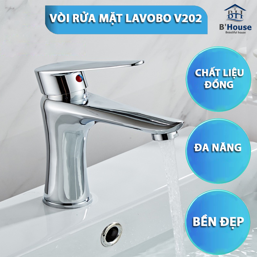 Vòi rửa mặt lavabo V 202