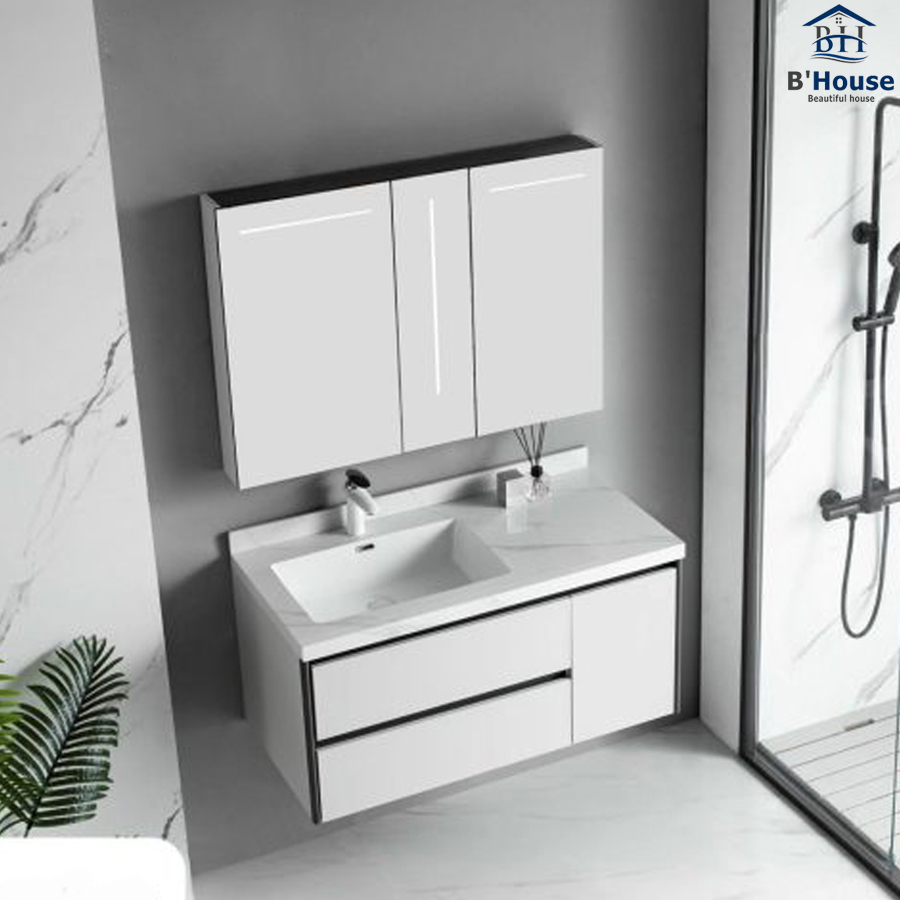 Bộ Tủ Gương Phòng Tắm, Tủ Lavabo Đẹp, Tủ Lavabo Phòng Tắm SUS 228