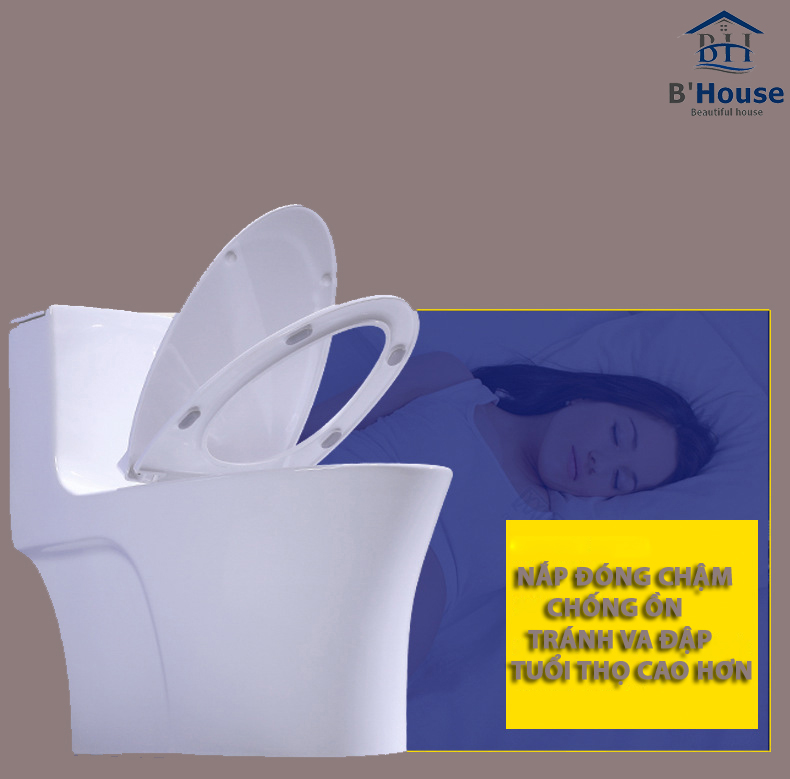 Bồn Cầu Liền Khối Cao Cấp BC 805