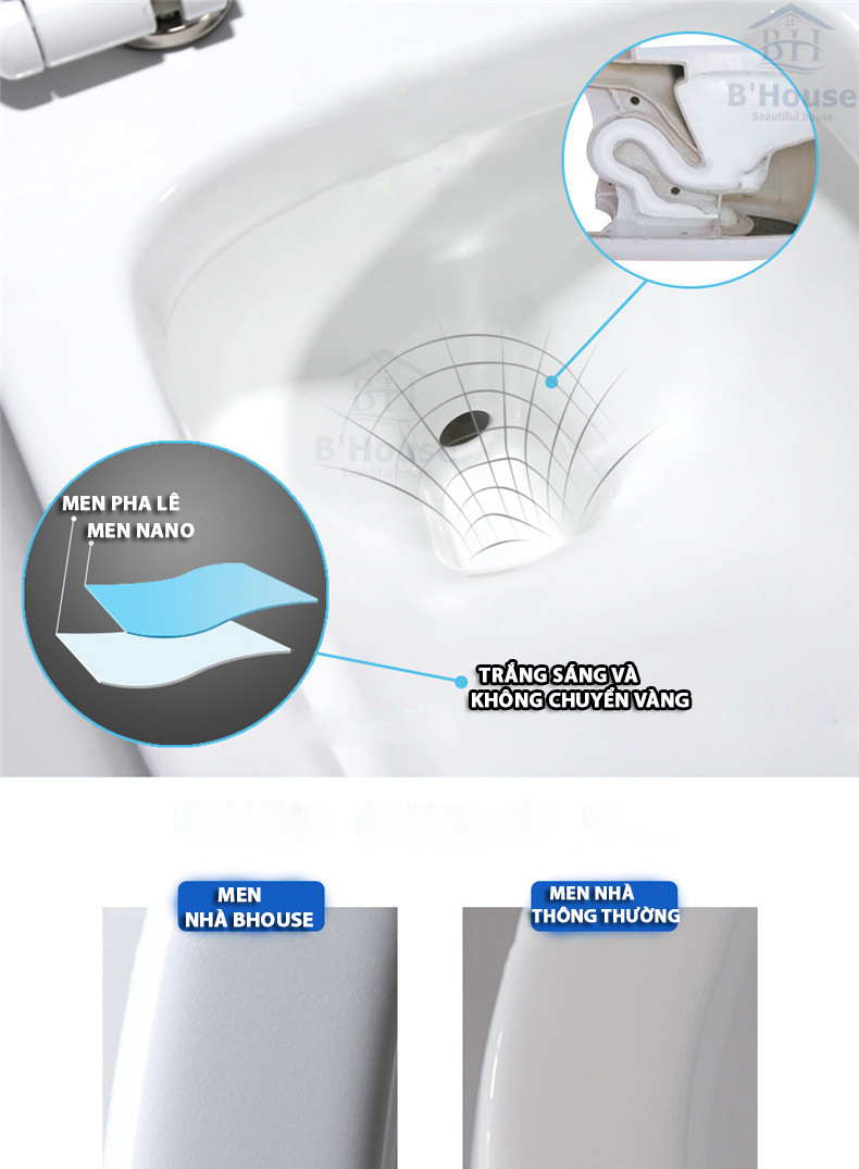 Bồn Cầu Liền Khối BC 8034