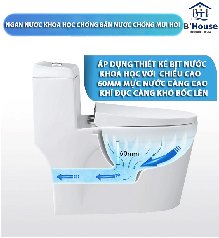 Bồn Cầu Liền Khối BC 808