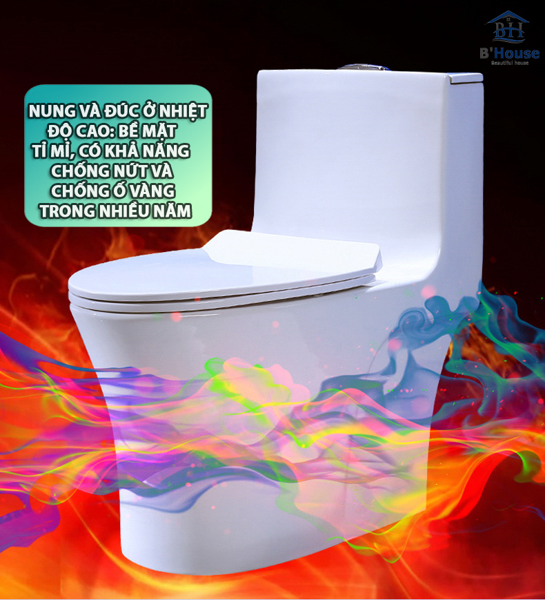 Bồn Cầu Liền Khối Cao Cấp BC 805