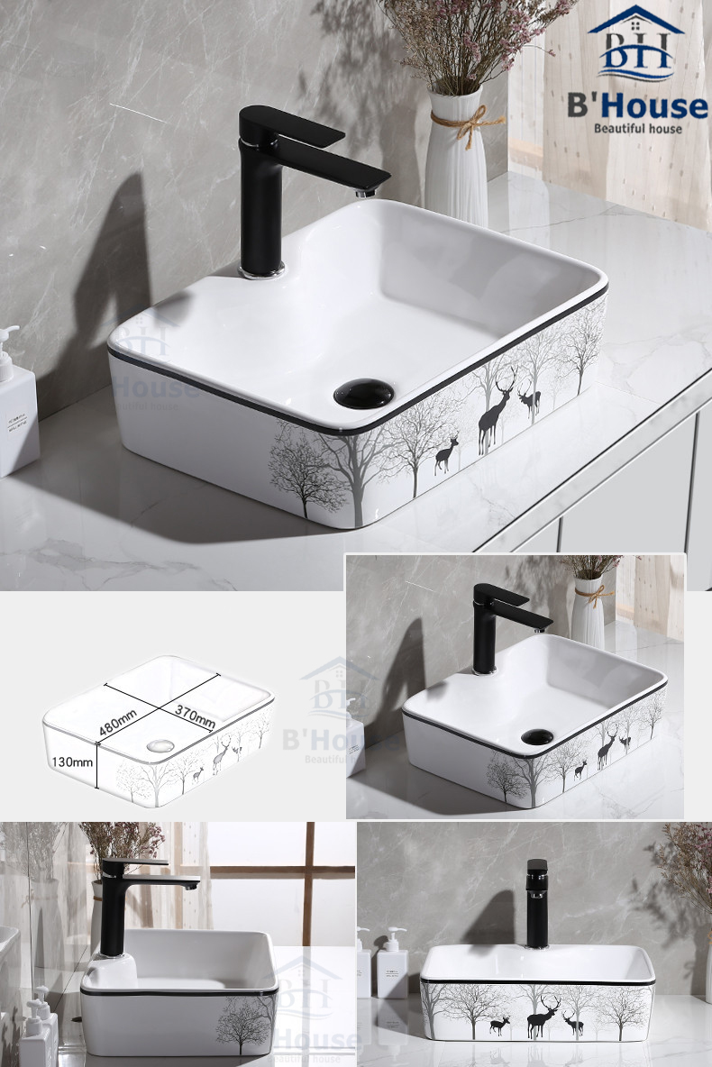 Chậu rửa mặt dương bàn (Lavabo) LV 606