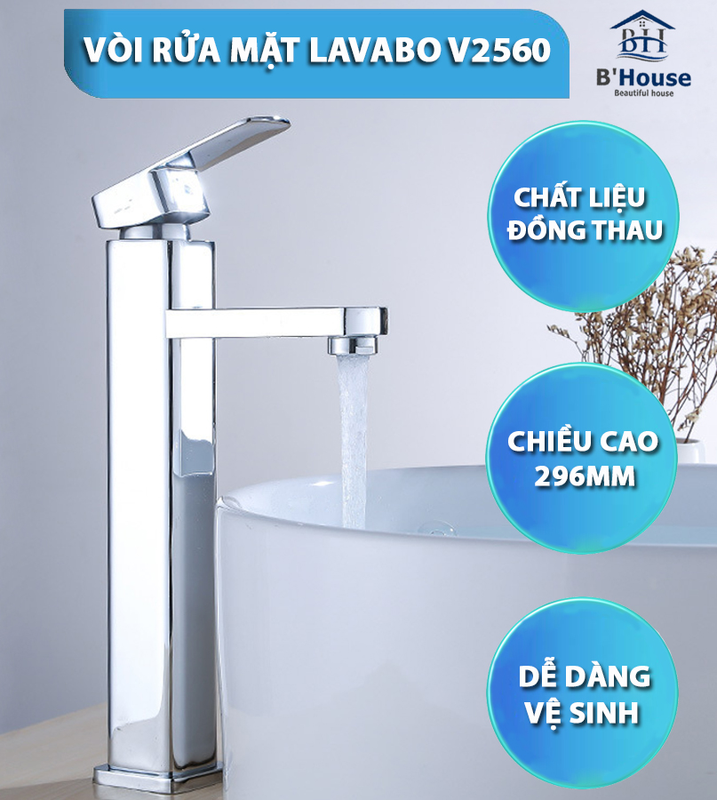 Vòi rửa mặt lavabo V 2560