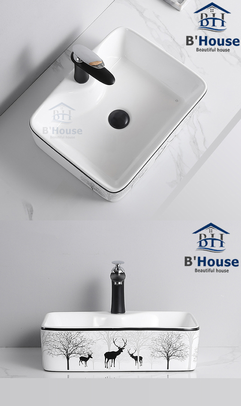 Chậu rửa mặt dương bàn (Lavabo) LV 606