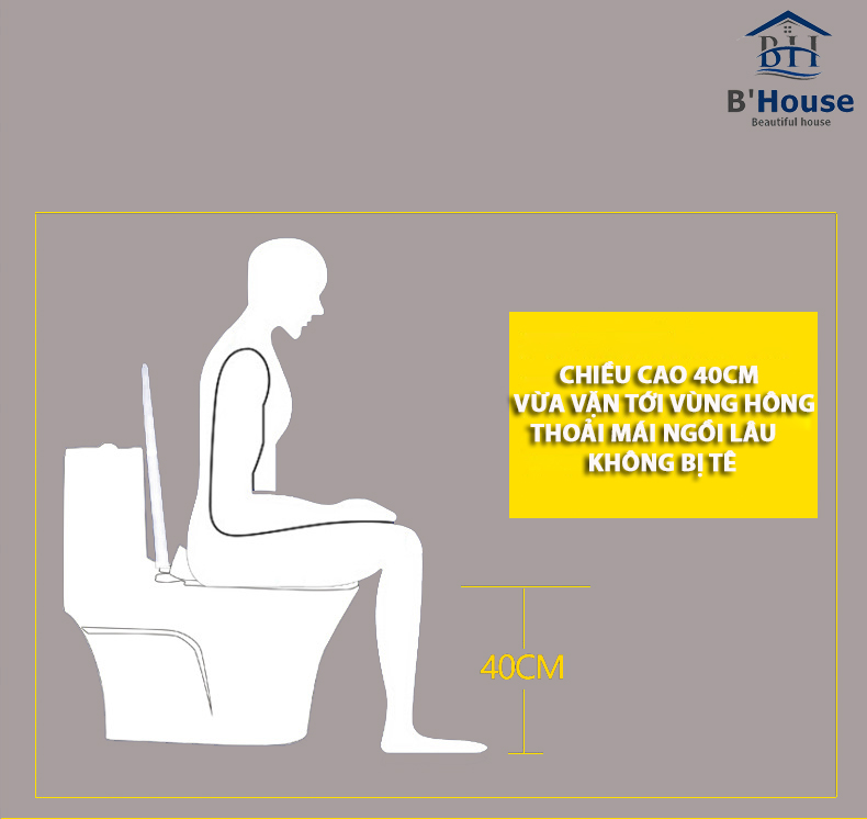 Bồn Cầu Liền Khối Cao Cấp BC 805