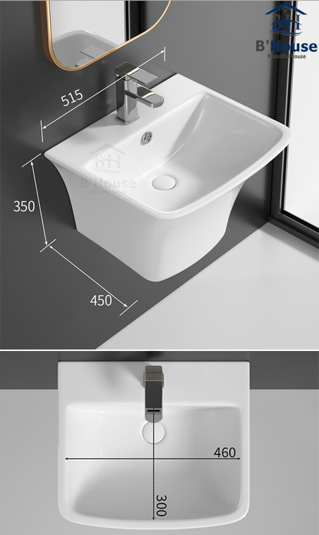 Chậu rửa mặt treo tường CL04