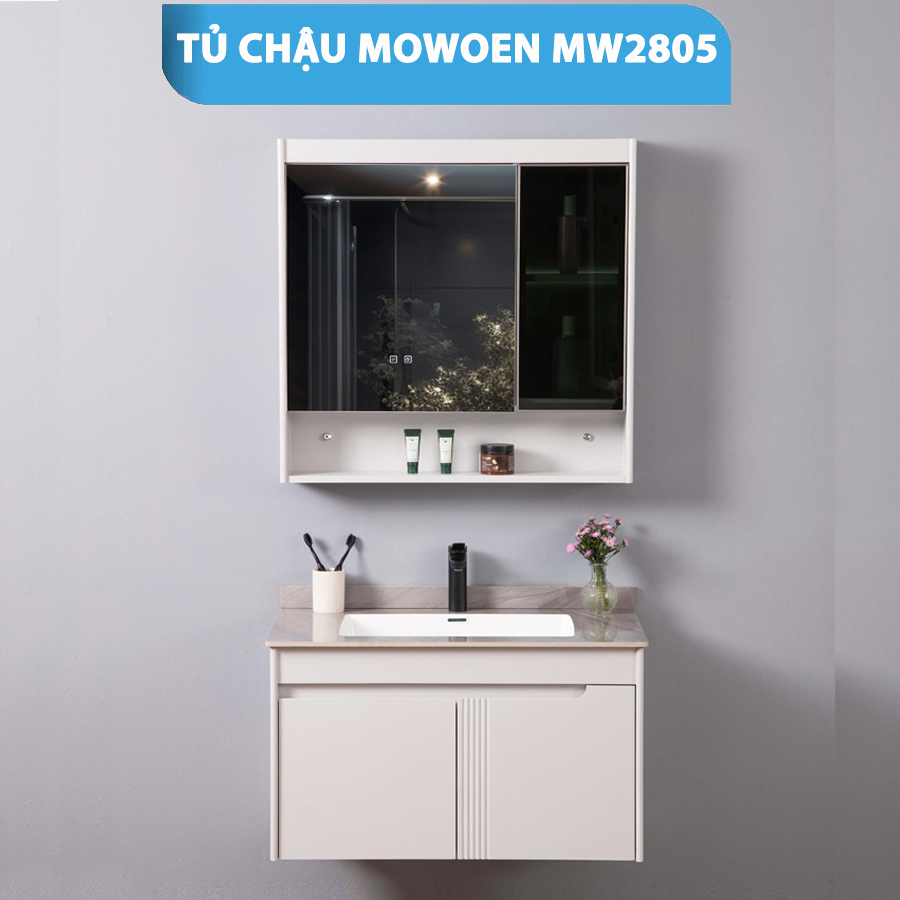 Bộ Tủ Gương Phòng Tắm, Tủ Lavabo Đẹp, Tủ Lavabo Phòng Tắm MW2805