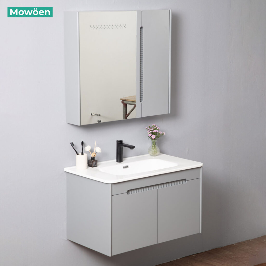 Bộ Tủ Gương Phòng Tắm, Tủ Lavabo Đẹp, Tủ Lavabo Phòng Tắm MW2701