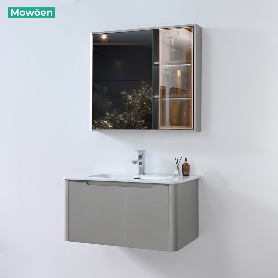 Bộ Tủ Gương Phòng Tắm, Tủ Lavabo Đẹp, Tủ Lavabo Phòng Tắm MW2710