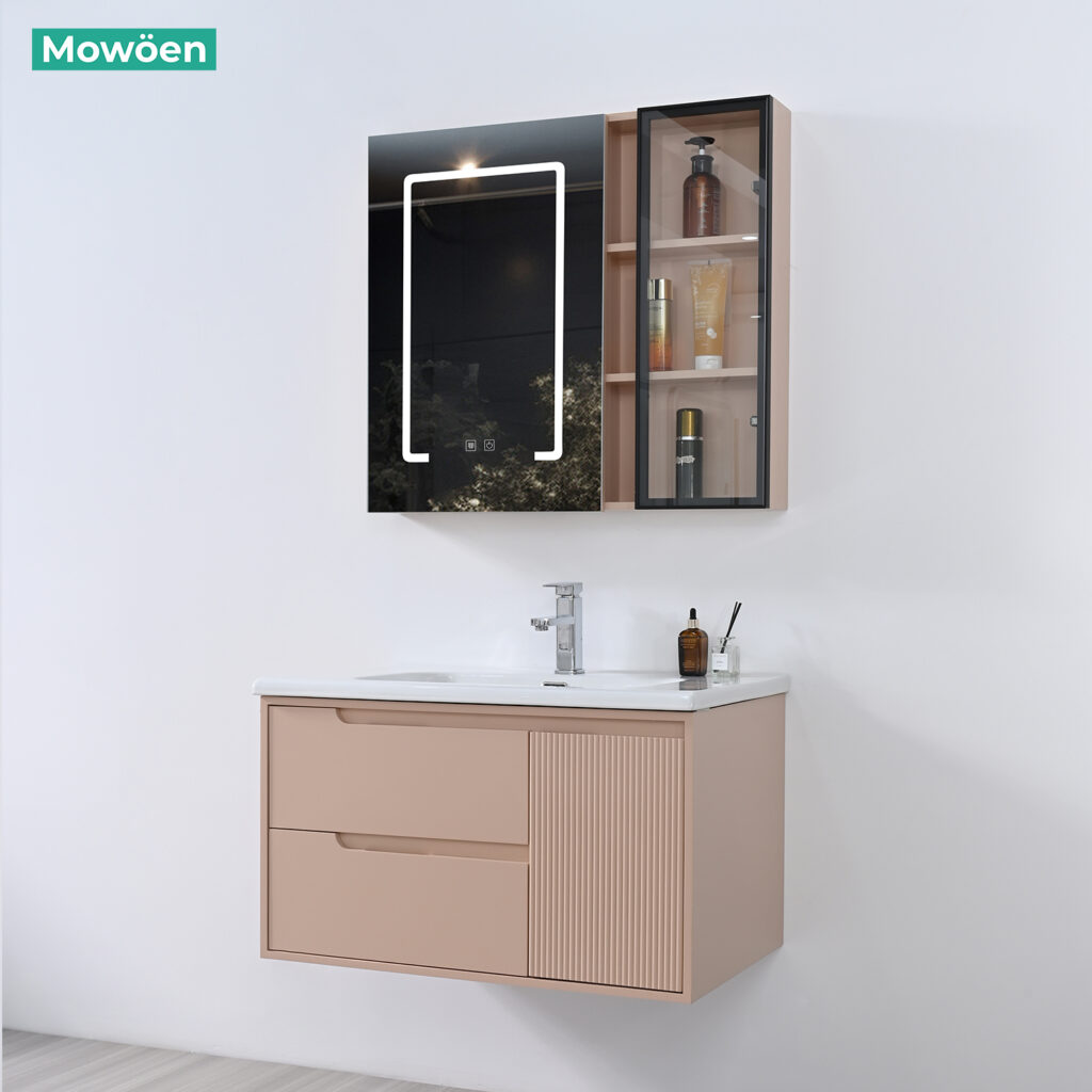 Bộ Tủ Gương Phòng Tắm, Tủ Lavabo Đẹp, Tủ Lavabo Phòng Tắm MW2820