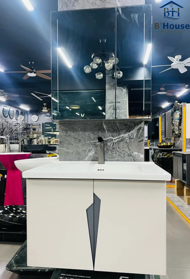 Bộ Tủ Gương Phòng Tắm, Tủ Lavabo Đẹp, Tủ Lavabo Phòng Tắm SUS 285