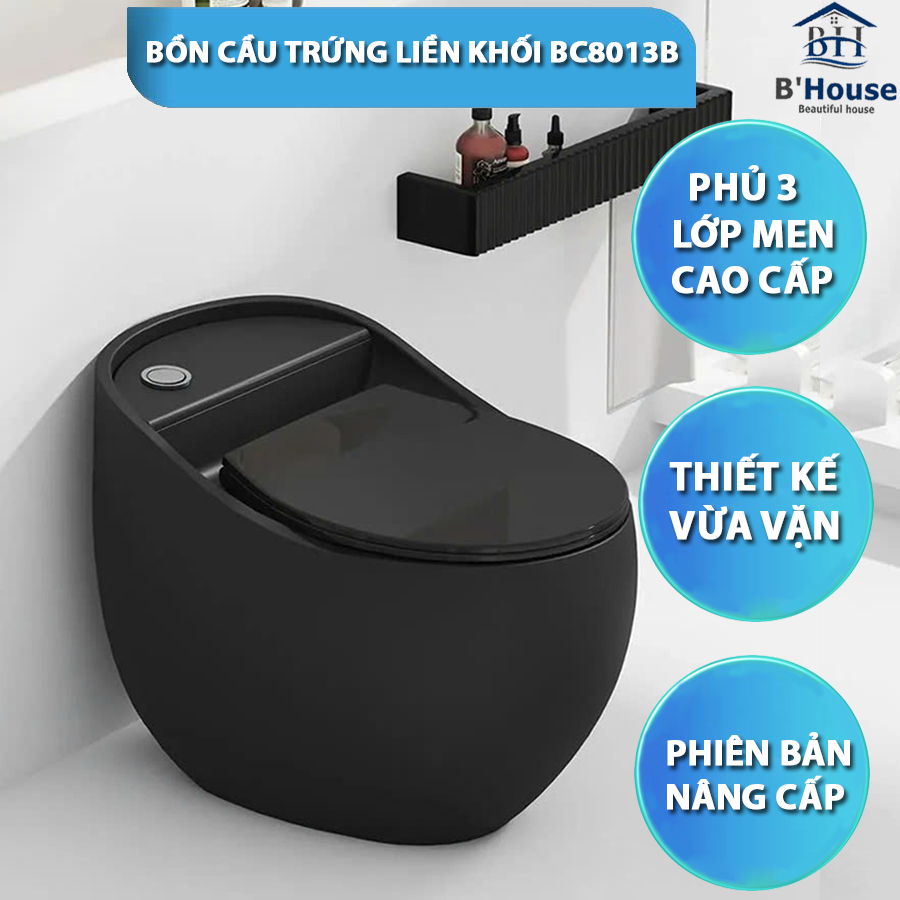 BỒN CẦU TRỨNG LIỀN KHỐI BC 8013B