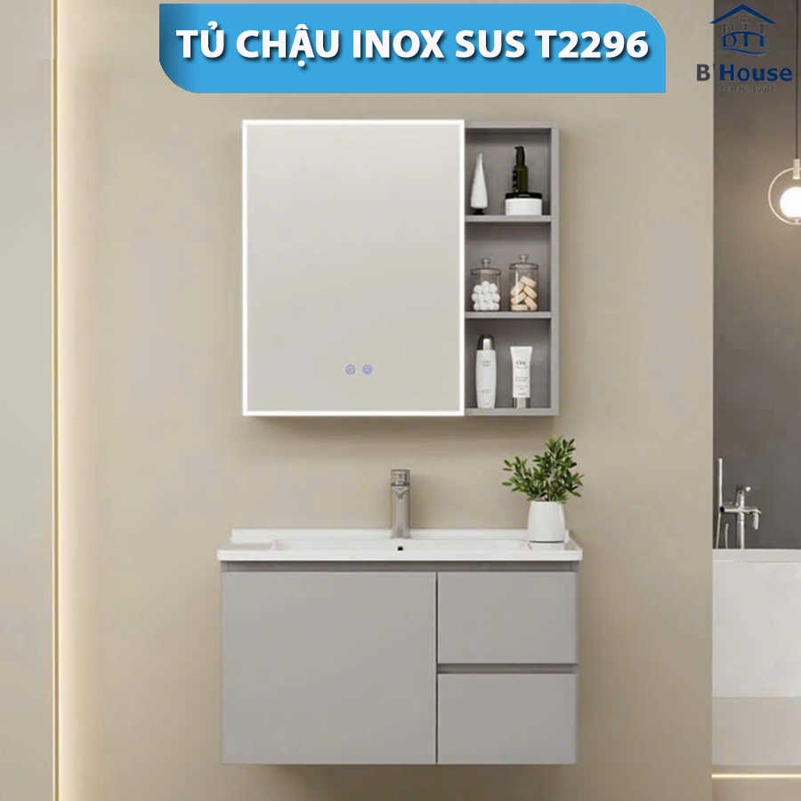 Tủ Gương Phòng Tắm Tủ Lavabo Đẹp SUST2296
