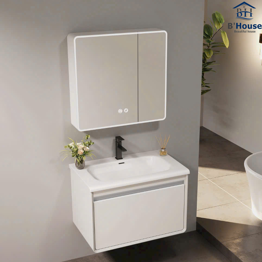 Bộ Tủ Gương Phòng Tắm, Tủ Lavabo Đẹp, Tủ Lavabo Phòng Tắm SUS 808