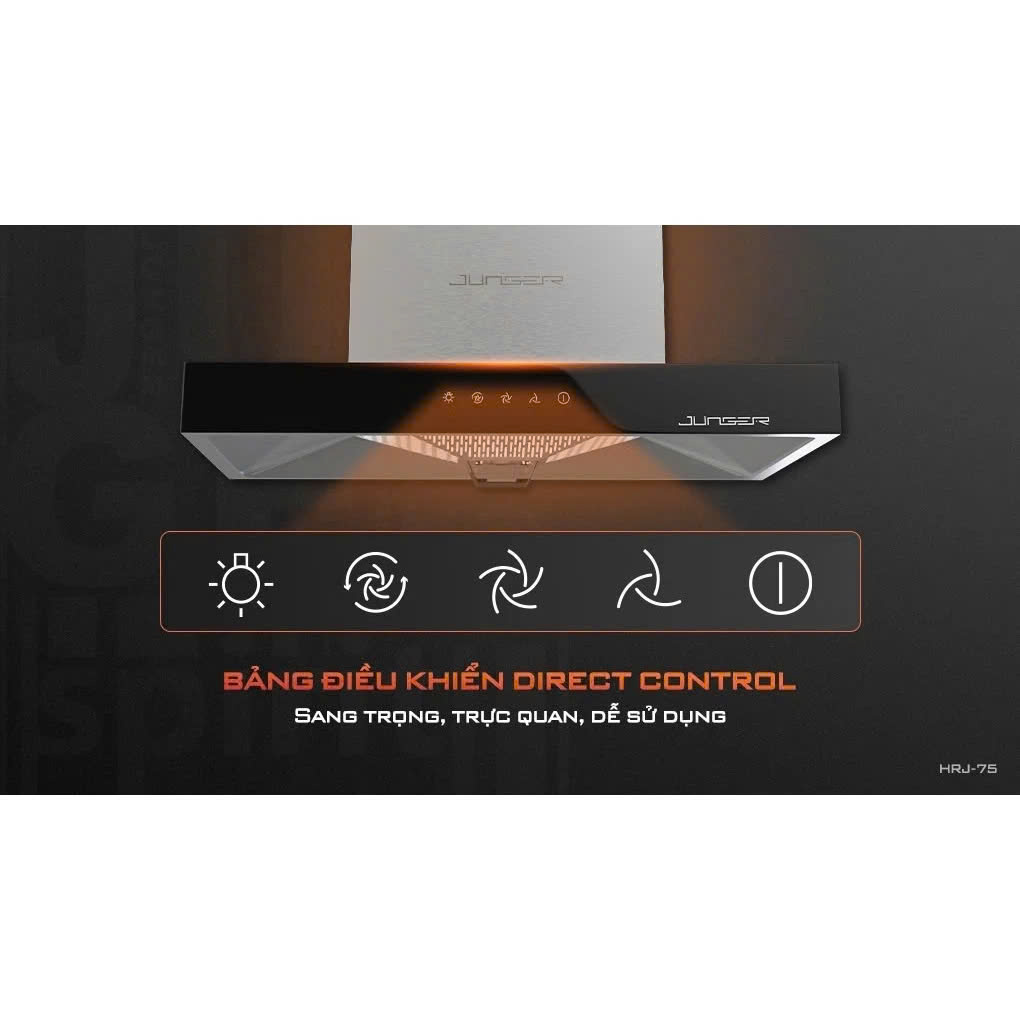 Máy Hút Mùi Junger HRJ-701 Bạc - Giải Pháp Tuyệt Vời Cho Không Gian Bếp Hiện Đại