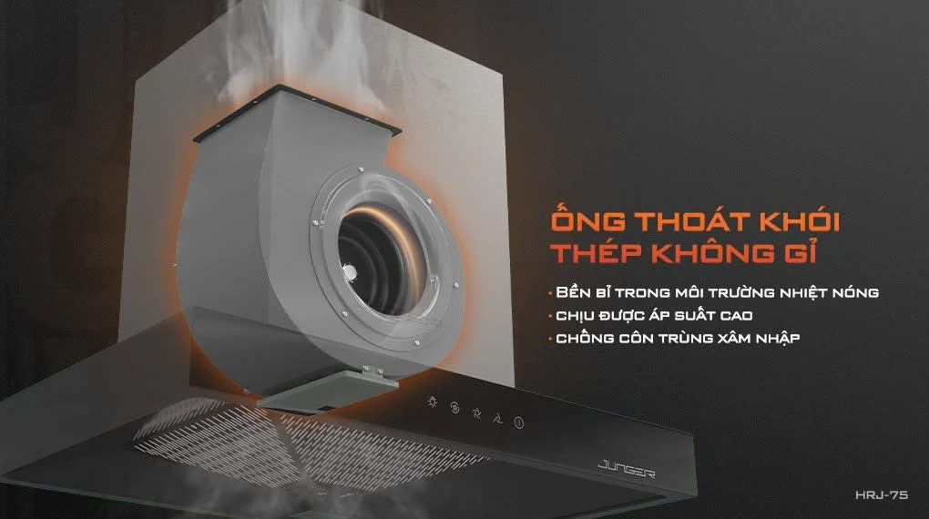 Máy Hút Mùi Junger HRJ-75 Máy hút mùi Junger máy hút mùi công suất lớn
