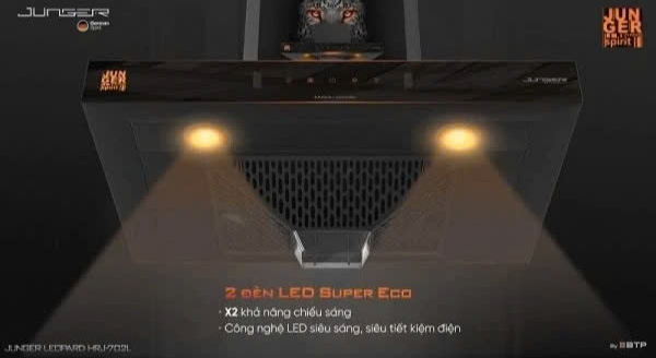 máy hút mùi công suất lớn Máy hút mùi Junger Máy Hút Mùi Junger Leopard HRJ-702L