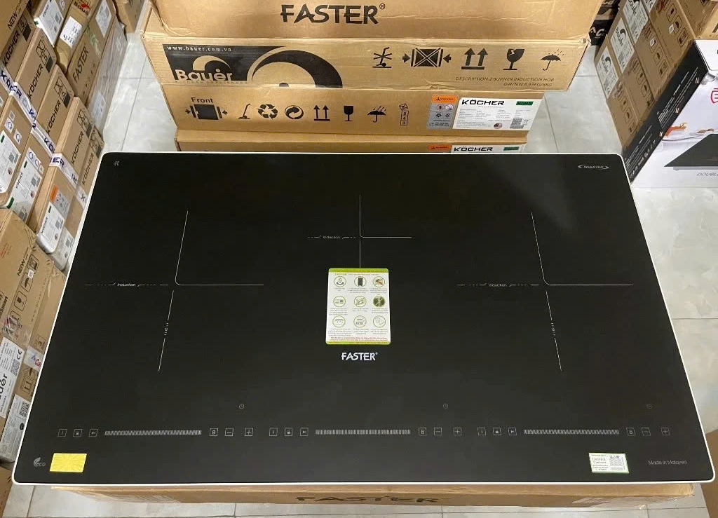 bếp 3 từ Faster FS 773E bếp từ Faster FS 773E bếp từ 3 vùng nấu Faster