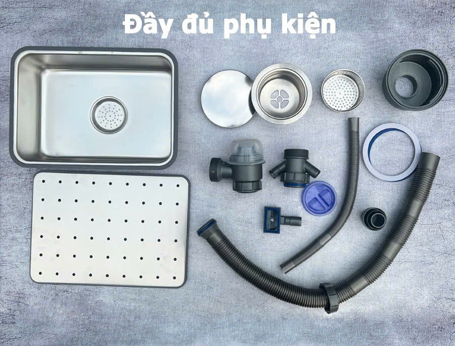 Bộ Chậu rửa bát 5 ly cao cấp 78x48