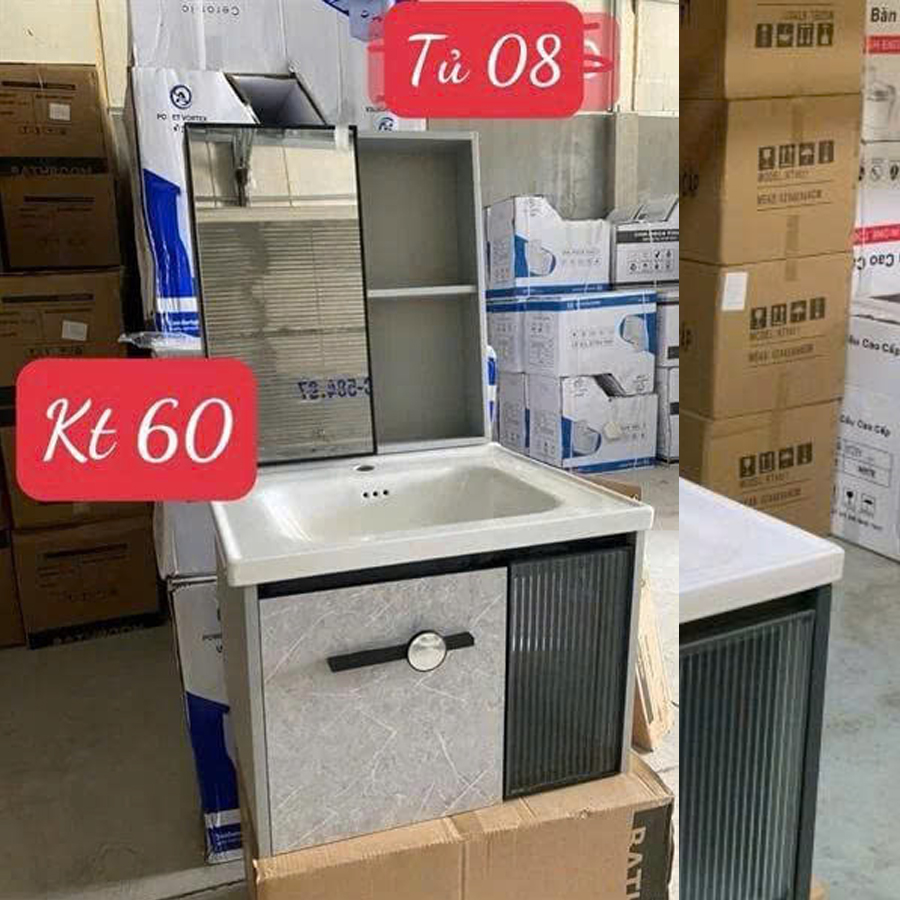 Bộ Tủ Gương Phòng Tắm, Tủ Lavabo Đẹp, Tủ Lavabo Phòng Tắm BRN01