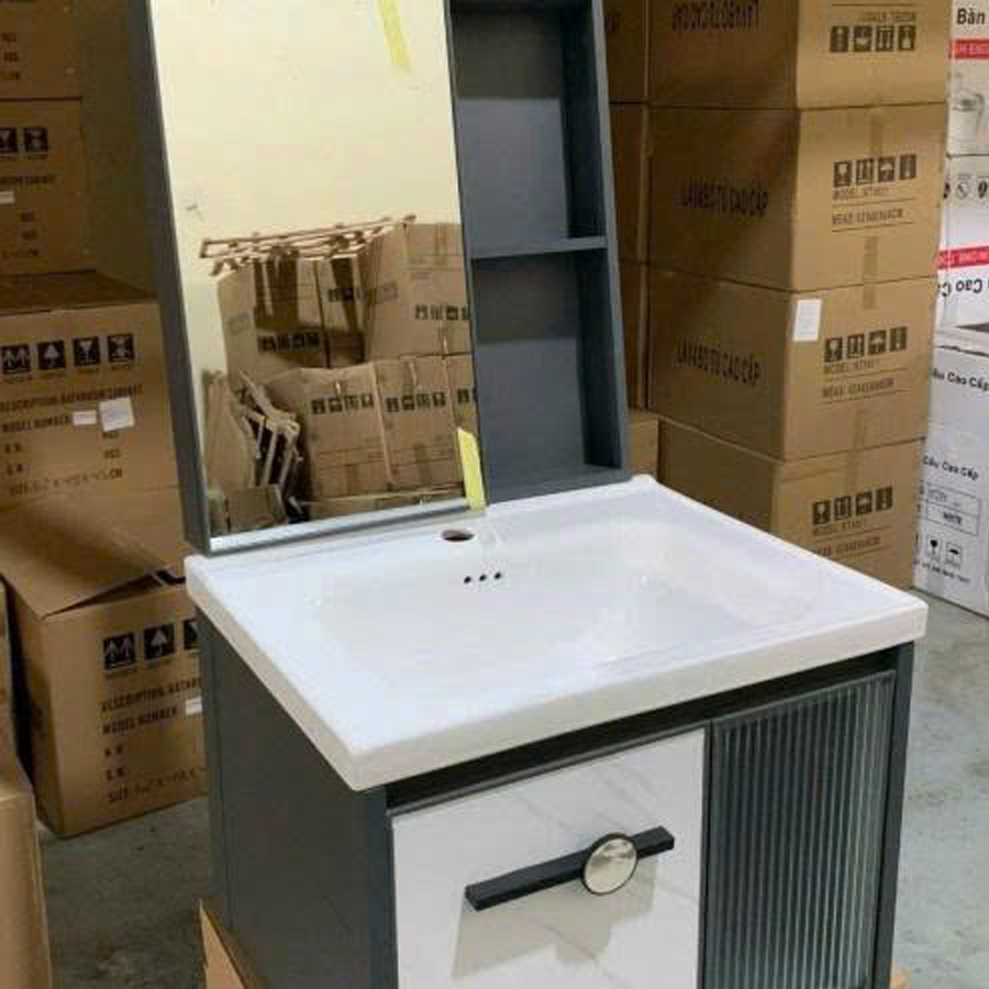 Bộ Tủ Gương Phòng Tắm, Tủ Lavabo Đẹp, Tủ Lavabo Phòng Tắm BRN01
