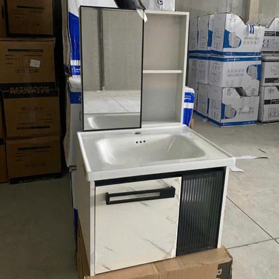 Bộ Tủ Gương Phòng Tắm, Tủ Lavabo Đẹp, Tủ Lavabo Phòng Tắm BRN02