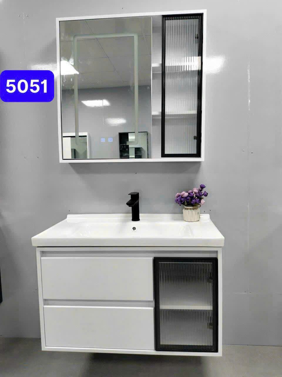 Bộ Tủ Gương Phòng Tắm, Tủ Lavabo Đẹp, Tủ Lavabo Phòng Tắm TC5051