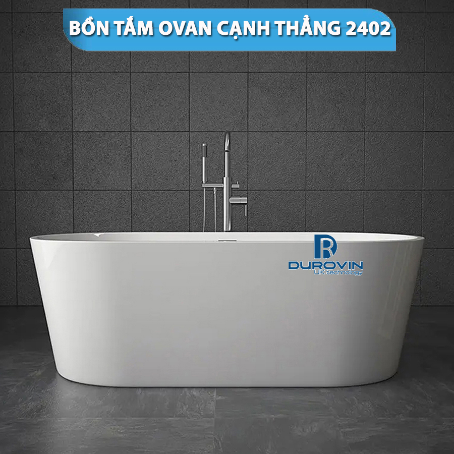 Bồn Ovan Cạnh Thẳng DRV-2402 – Lựa Chọn Hoàn Hảo Cho Phòng Tắm Sang Trọng