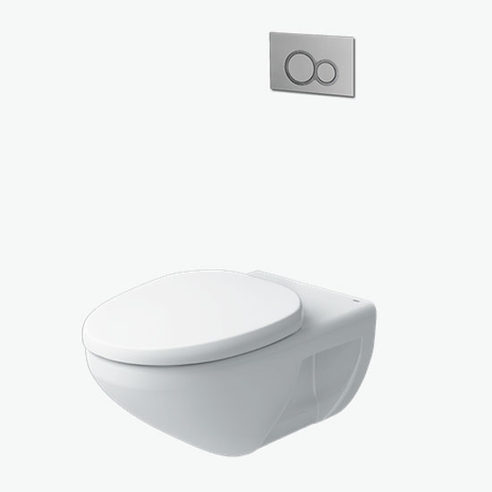 Bồn cầu két âm tường Inax Aqua AC-23PVN (chống bám bẩn)