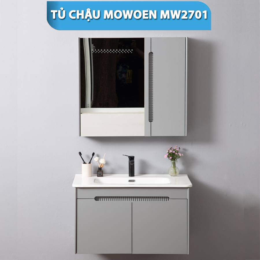 Bộ Tủ Gương Phòng Tắm, Tủ Lavabo Đẹp, Tủ Lavabo Phòng Tắm MW2701