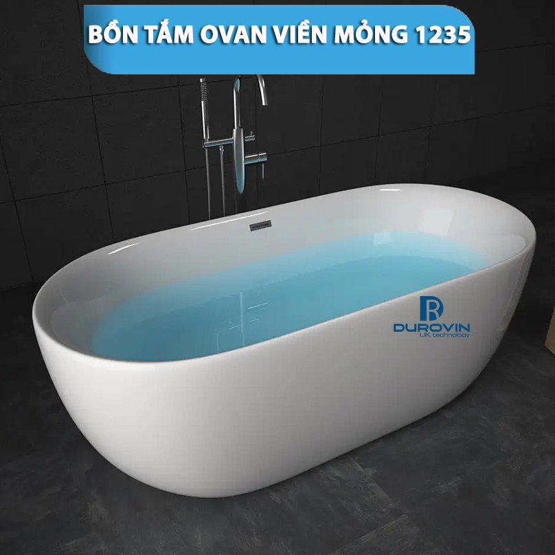 Bồn Ovan Viền Mỏng DRV-1235 - Đẳng Cấp Mới Cho Không Gian Tắm Sang Trọng