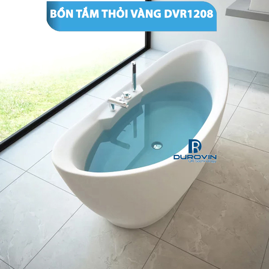 Bồn tắm thiết kế thỏi vàng Bồn tắm có sen vòi Bồn tắm sang trọng Bồn Tắm Thỏi vàng DRV 1208