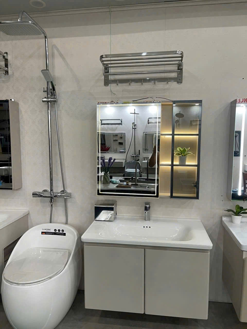 Combo phòng tắm, combo nhà tắm, trọn bộ thiết bị vệ sinh phòng tắm 201