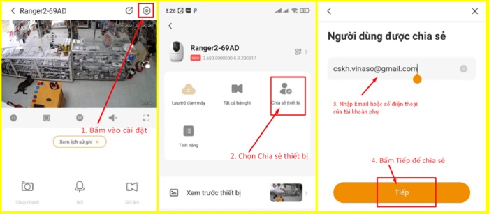 Hướng dẫn cách chia sẻ Camera IMOU cho nhiều tài khoản khác