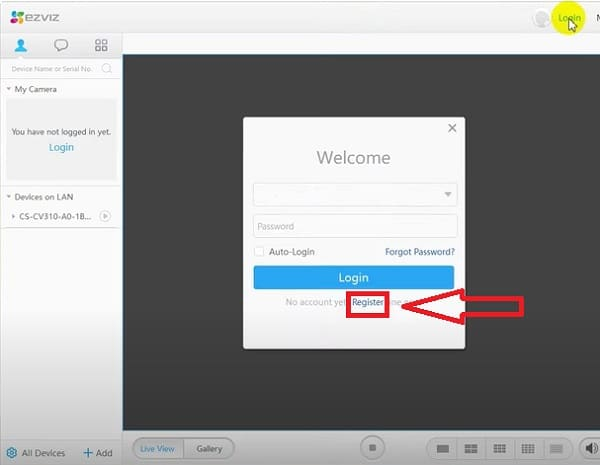 Hướng dẫn đăng kí tài khoản Ezviz trên máy tính đơn giản