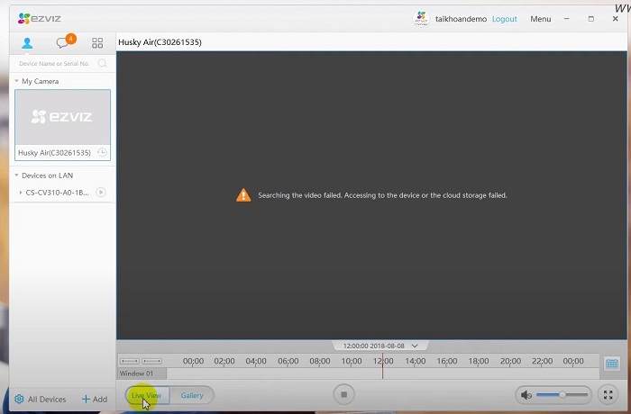 Có quyền tùy chỉnh thời gian để xem lại camera
